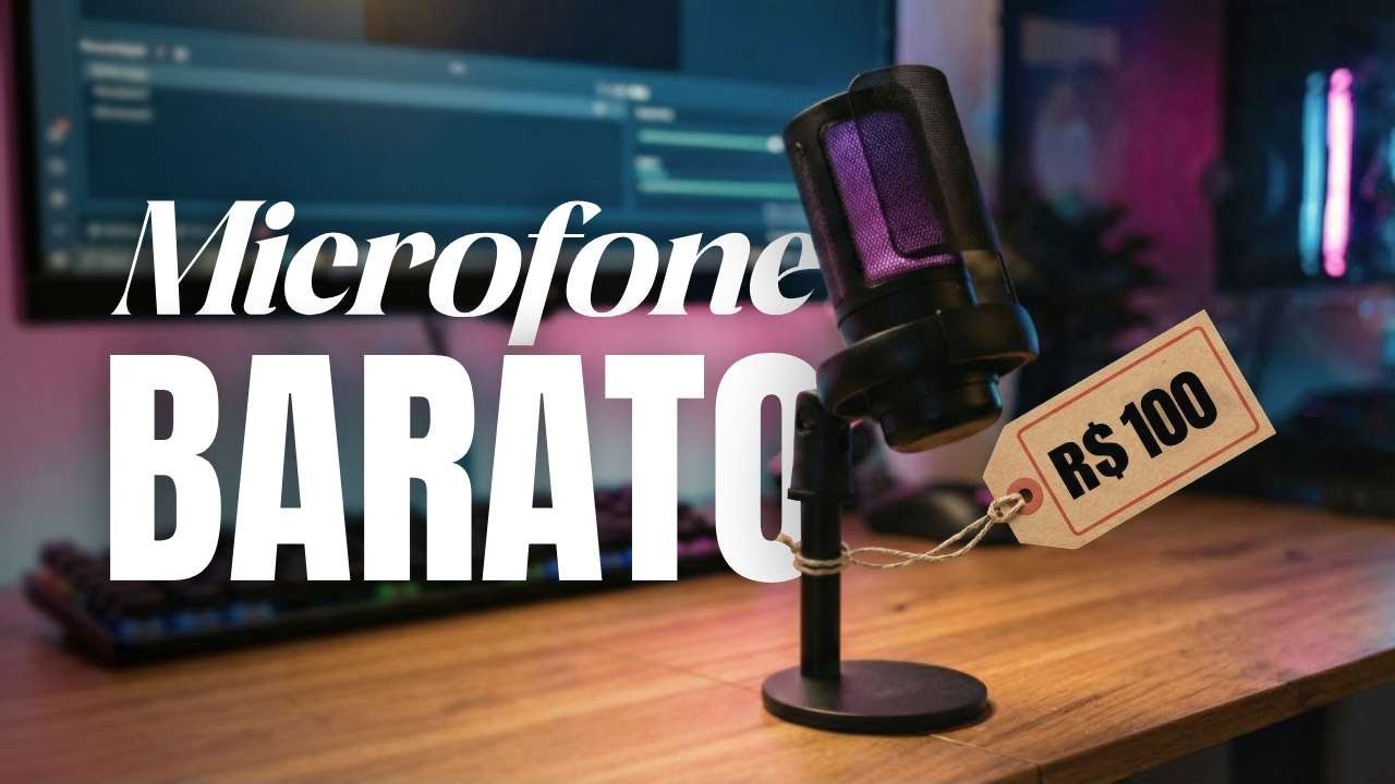 MELHOR Microfone BOM e BARATO com RGB por menos de R$150 - TOMATE