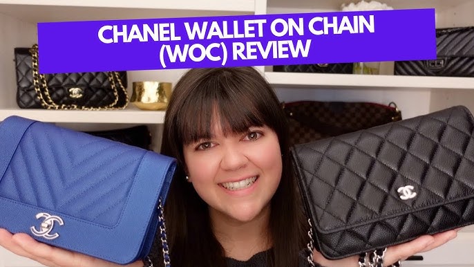 CHANEL, Bags, Nib Authentic Chanel Wallet On Chain Woc Black Caviar  Leather Gold Hardware