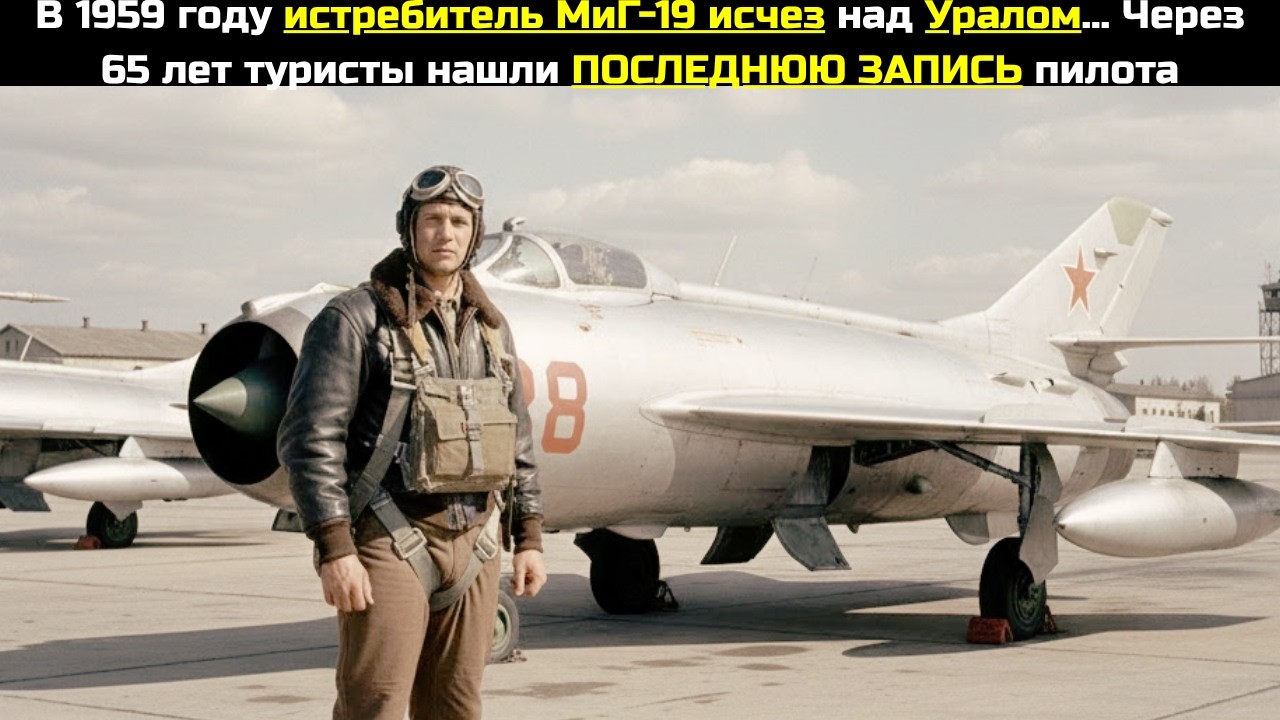 В 1959 году истребитель МиГ-19 исчез над Уралом.. Через 65 лет туристы нашли ПОСЛЕДНЮЮ ЗАПИСЬ пилота