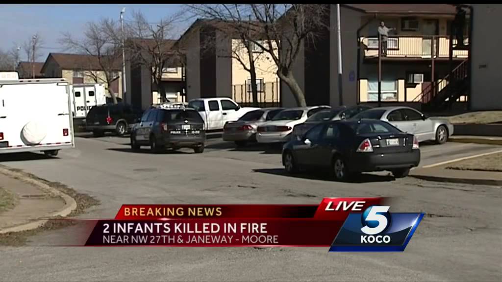 Twins killed in apartment fire in Moore - YouTube