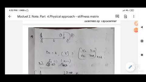 Module 2. video 12. physical Approach- stiffness matrix- part 3