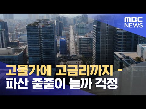 고물가에 고금리까지 - 파산 줄줄이 늘까 걱정 (2022.07.13/뉴스데스크/MBC)