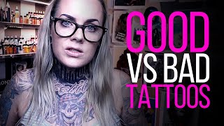 GOOD vs BAD Tattoos ★ TATTOO ADVICE ★ by Tattoo Artist Electric Linda