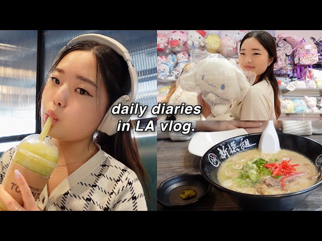 🌸 Daily Diaries Vlog | thrifting in LA, trying new cuisines, exploring the city 🏙 class=