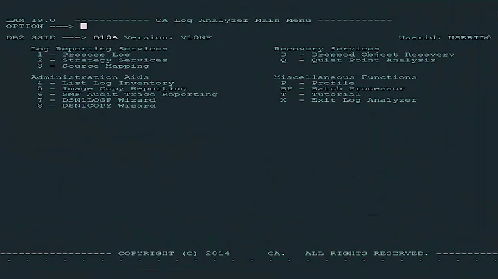 CA Log AnalyzerTM for DB2 for z/OS - Quiet Point Analysis