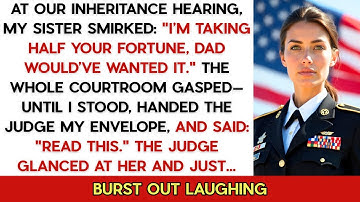 When My Sister Tried To Steal Half My Fortune, I Gave The Judge An Envelope; And He Laughed At Her.