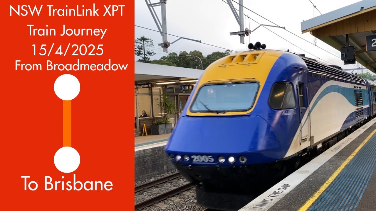 NSW TrainLink XPT Train Journey 15/4/2025 - From Broadmeadow To Brisbane