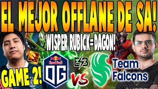 OG vs FALCONS [GAME 2] BO2 - WISPER RUBICK CON DAGON! - DREAMLEAGUE SEASON 22 DOTA 2