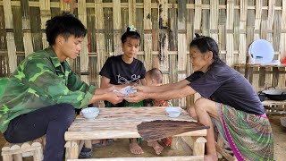 After many days of saving, the young couple had enough money to pay the landowner