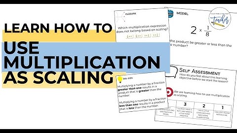 Learn How to Use Multiplication as Scaling