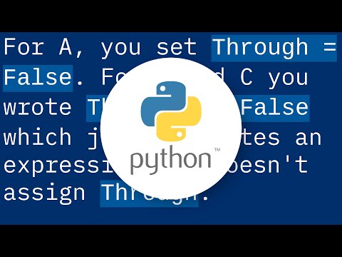 B and C aren't working (Python3)
