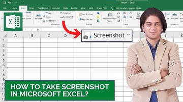 how to take screenshot in Microsoft excel?