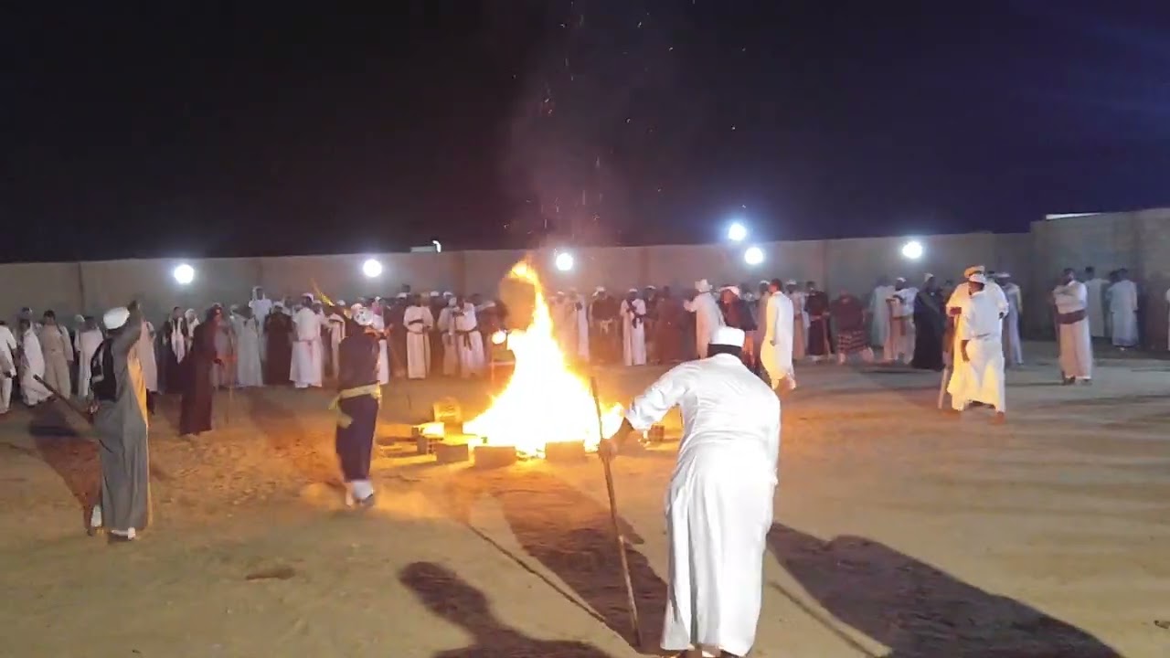 لعب مزمار الجامعة (الخمسي) والنزلة و المعازيم شباب ابولبن (1)