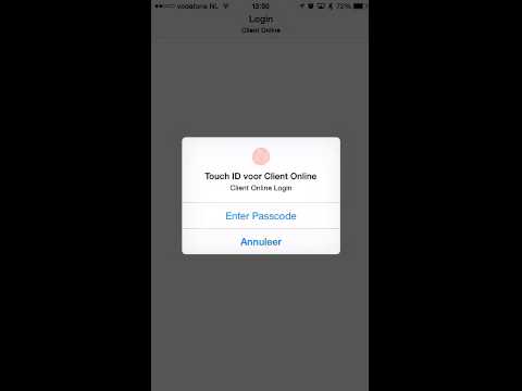 App: Inloggen met TouchID