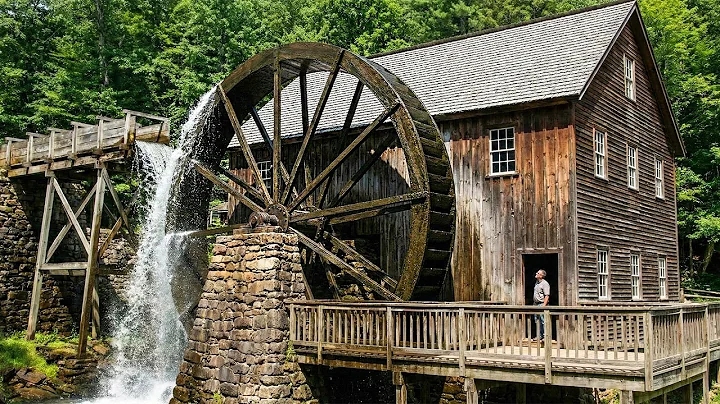 Before The Grid: Water Powered Sawmill with Wooden Gears