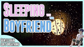 ASMR: Sleeping With Your Boyfriend [Breathing] [Soft Rain] [10Hours]
