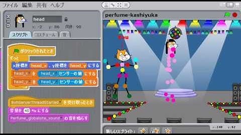 Dance with Perfume Kashiyuka on Scratch - Kinect2Scratch Project Beta demo