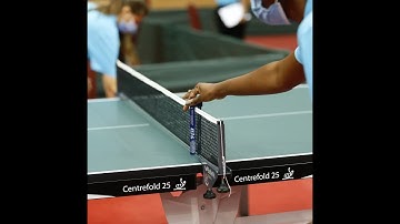 What is the official net height in table tennis?