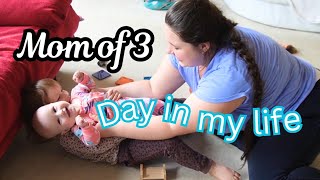 DAY IN MY LIFE AS A MOM OF 3 | STAY AT HOME MOM WITH TWIN BABIES & A 3 YEAR OLD