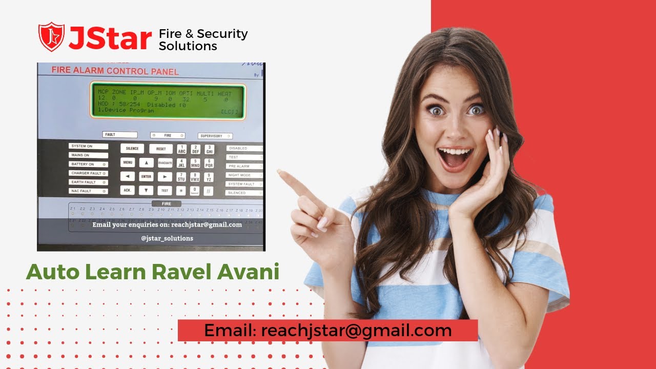 How to Auto Learn Ravel Avani addressable Fire Alarm Panel  | JStar Fire & Security Solutions #ravel