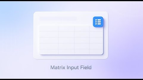 How to Add a Matrix Input Field in NoteForms (Organized Notion Forms)?