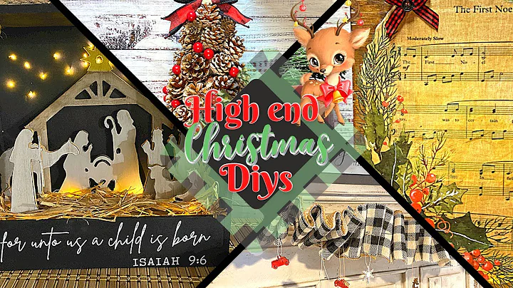 How to CREATE HIGH END CHRISTMAS DIYS that COST LE...