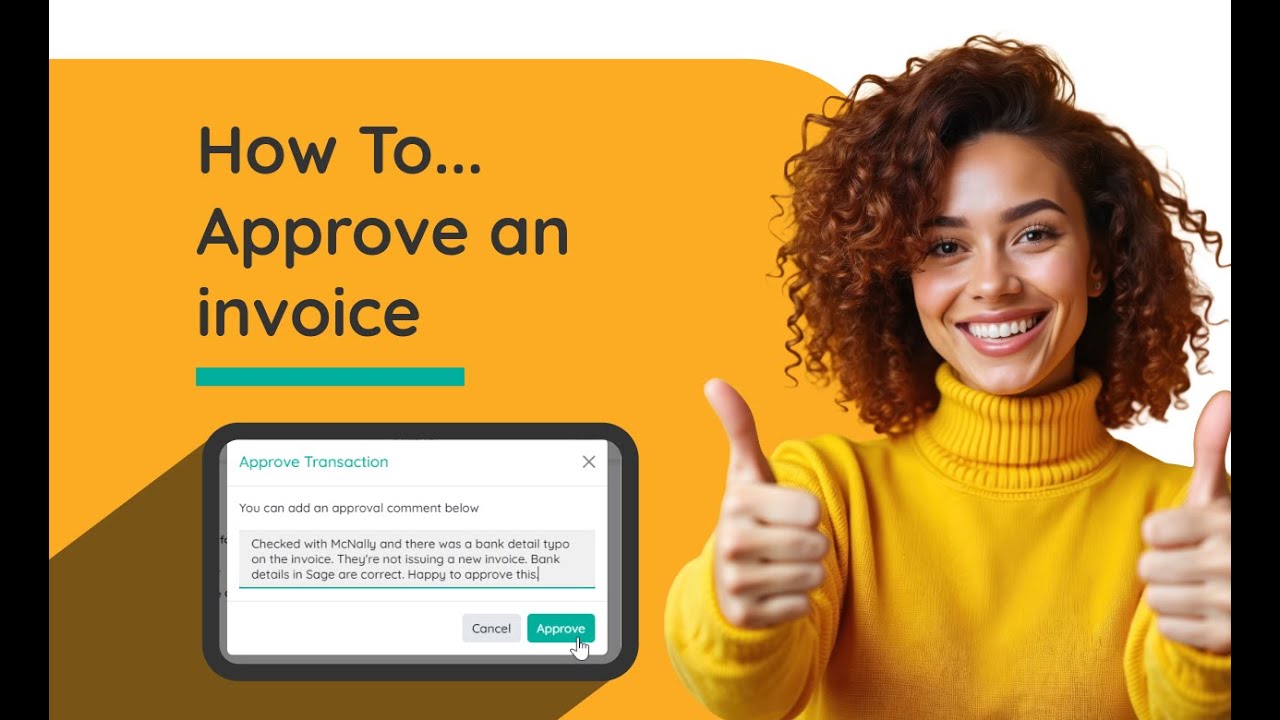 How to Approve An Invoice - YouTube