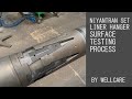 Niyantran set liner hanger hook up surface testing process