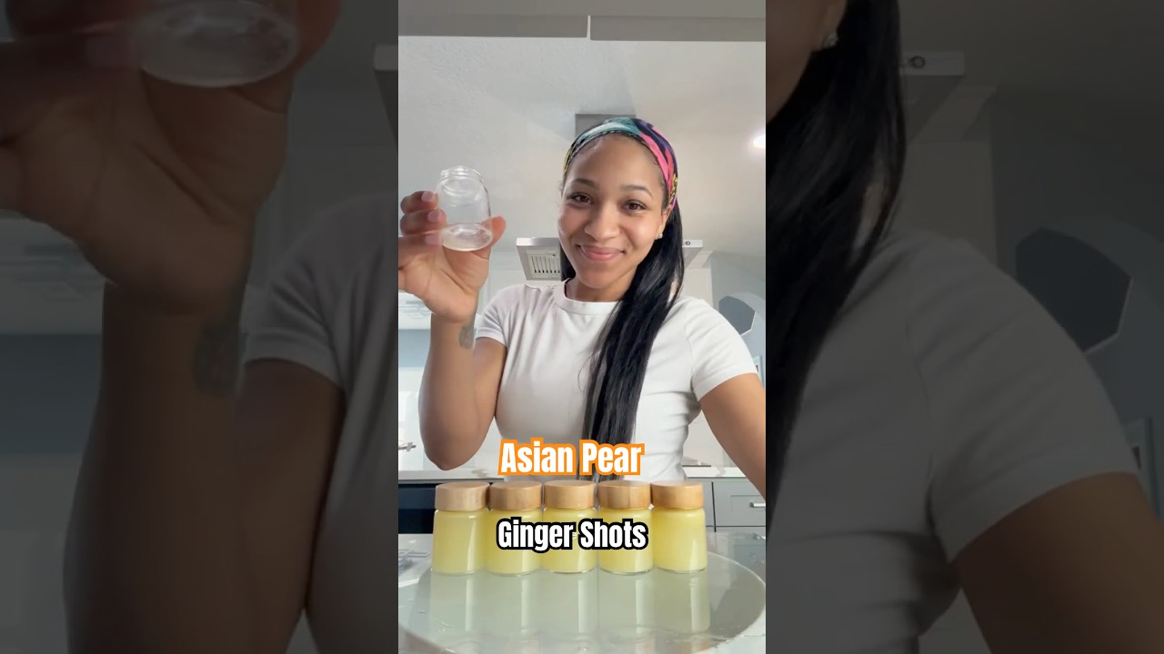 Asian Pear Ginger Shots 