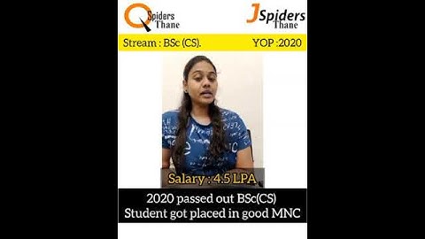 Video Testimonial by Vishakha patil | Placed in 2022 | Qspiders and Jspiders Thane