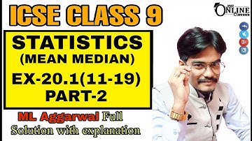 ICSE CLASS 9 EX-20.1(11-19)PART-2 ML AGGARWAL SOLUTION | JBR ONLINE CLASSES