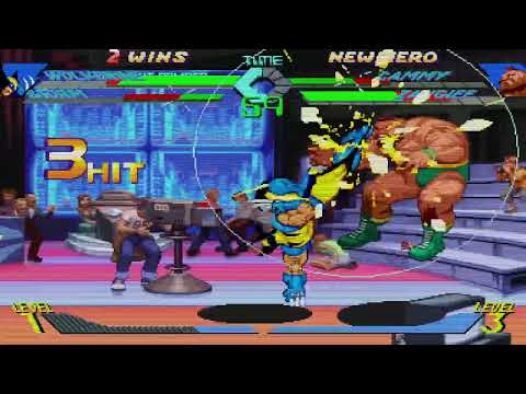 X-Men vs. Street Fighter - Wolverine, Storm vs. Cammy, Zangief