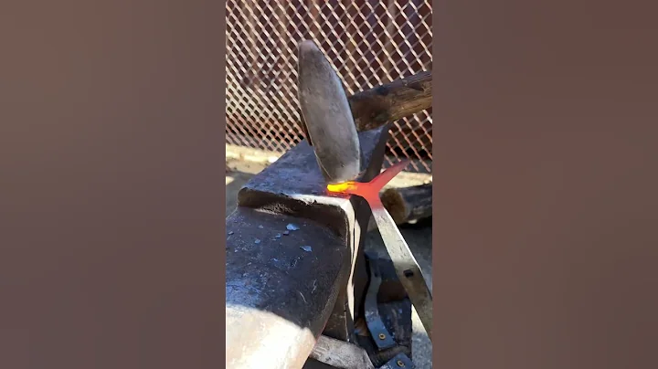 Learn how to make this ancient tool #blacksmith #anvil #forged #forging #shorts #blacksmithing