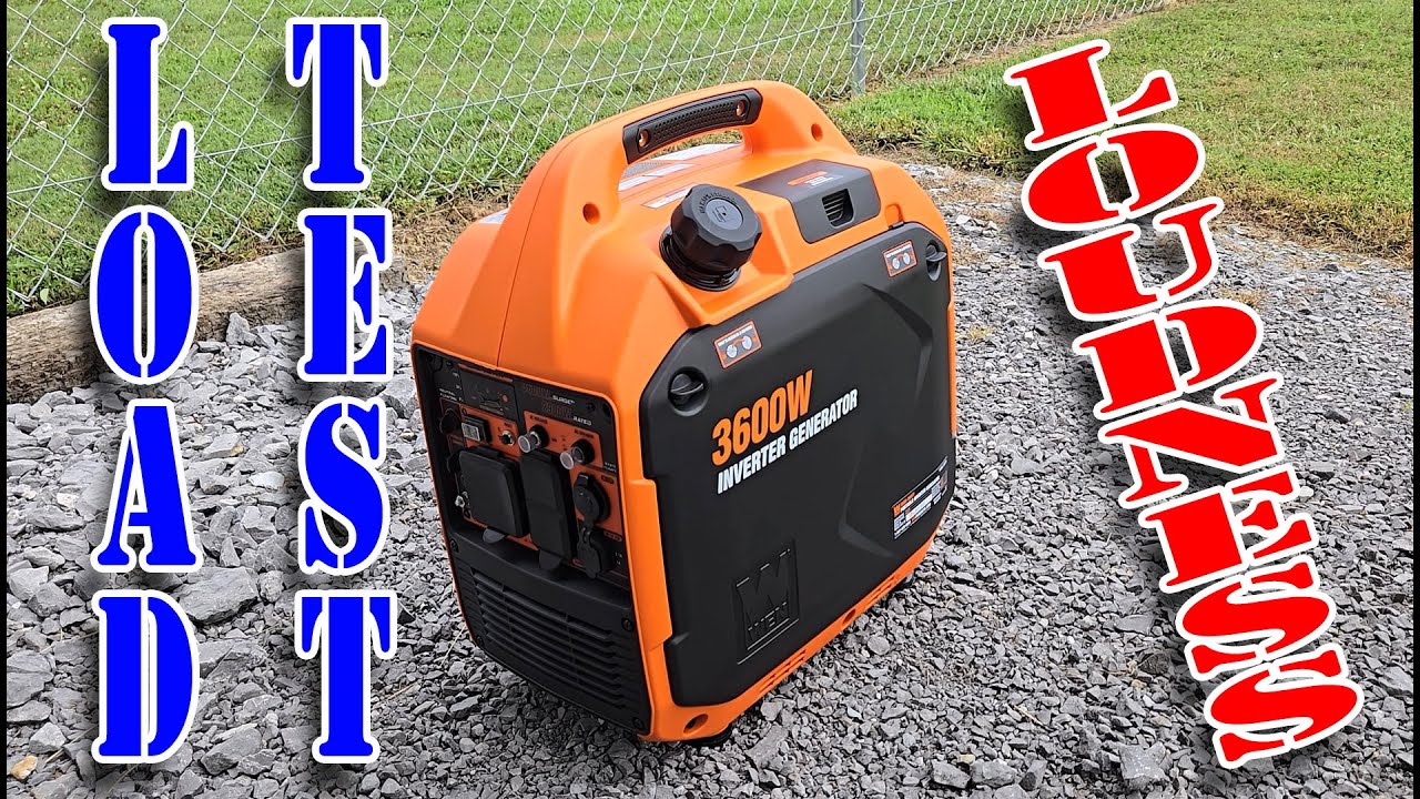 WEN 56360i 3600-Watt Inverter Generator Load and Loudness Test - YouTube