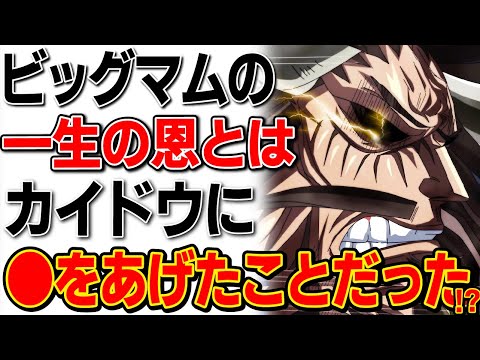 ワンピース カイドウはベガパンクに作られた存在 ビッグマムの一生の恩とはカイドウに をあげたこと ワンピース考察 Youtube