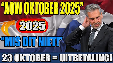 📌 Mis de AOW-uitbetaling Niet in Oktober 2025! ⏰ Belangrijke Datum om te Weten!