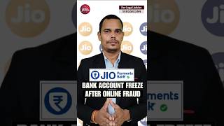 Jio Bank Account Freeze After Online Fraud | Karnataka Cyber Cell | Account Freeze By Cyber Crime