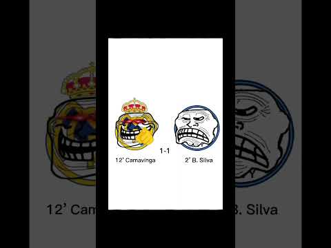Real Madrid vs Man City☠️❤️‍