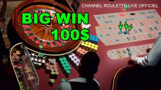 WATCH BIG WIN 100$ IN TABLE IN REAL ROULETTE IN CASINO OF 06/07/2026