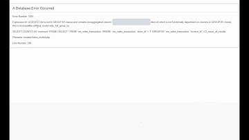 Expression #1 of SELECT list is not in GROUP BY- incompatible with sql_mode=only_full_group_by