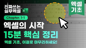 실무 엑셀, 15분이면 충분합니다! | 초보자 맞춤 총정리 강의 | 진짜쓰는 실무엑셀 1-1-0
