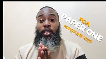 Csec POA paper 1 May/June 2023 Answers with Bally