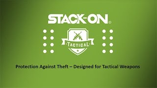 Stack-On Tactical Fire-resistant Gun Safe with electronic lock and Key-locking Security Cabinet