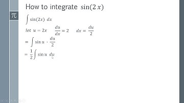How to Integrate sin 2x - Step by Step Integration Proof