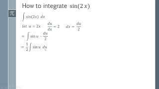 How to Integrate sin 2x - Step by Step Integration Proof