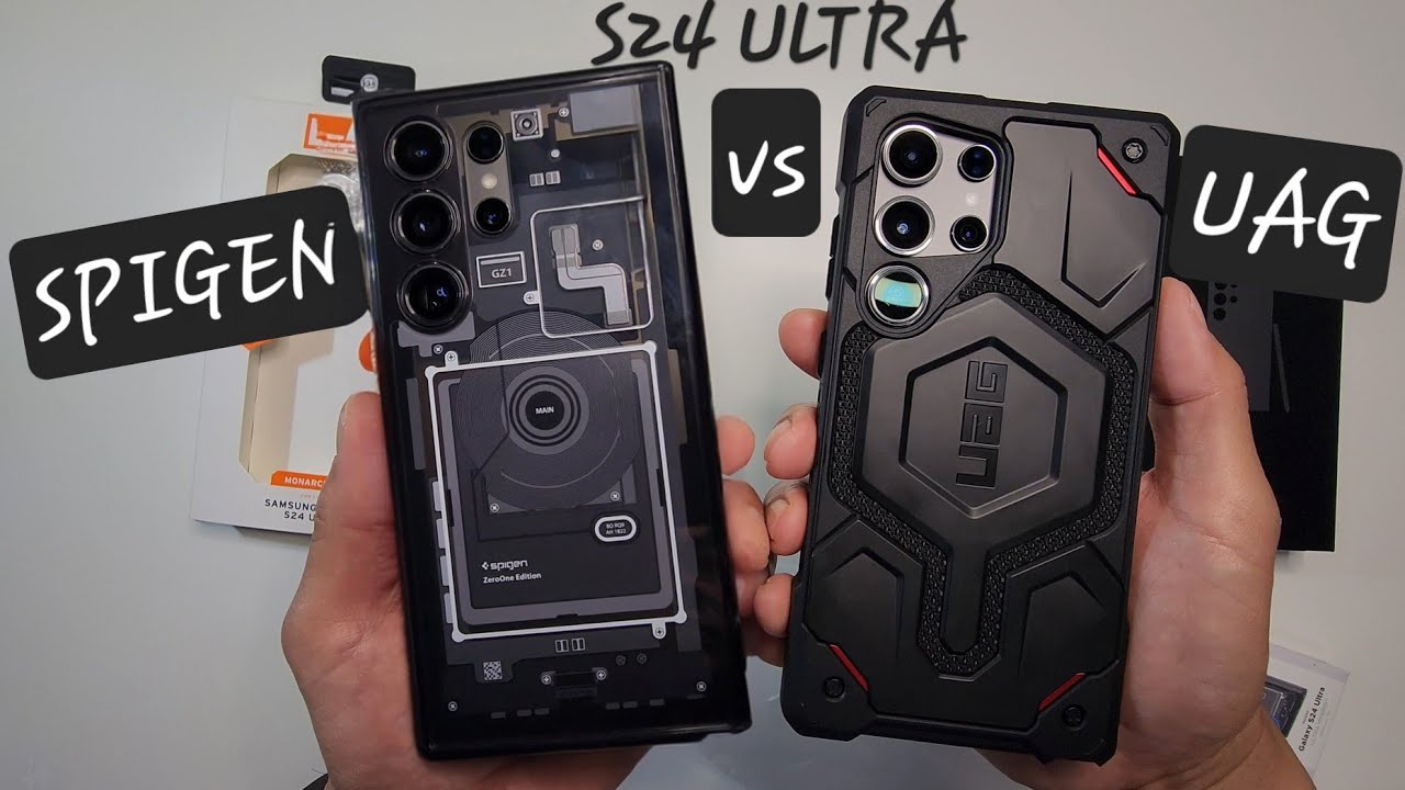 Samsung Galaxy S24 Ultra UAG Monarch Pro Kevlar vs Spigen
