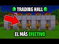 ¡CONSTRUYE el MEJOR TRADING HALL a UNA ESMERALDA en MINECRAFT BEDROCK 1.21!
