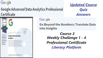 Go Beyond the Numbers Translate Data into Insights Quiz Answer | Google Advanced Data | Course 3