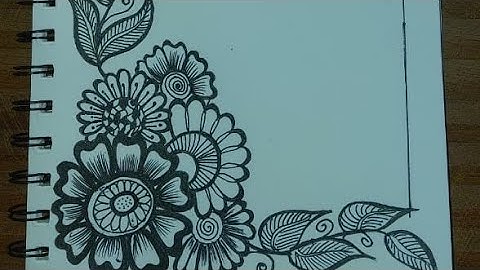 Easy borderline design#borderlinedesign#borderdesign#borderlineembroidery#projectworkdesignsimple