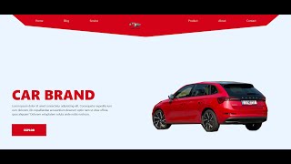 How To Make A Car Store Website Design Using HTML / CSS / JAVASCRIPT - Step BY Step
